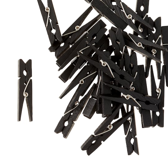 Black Medium Clothespins By Recollections&#x2122;
